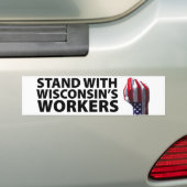 Wisconsin-protesten Bumpersticker (Op auto)