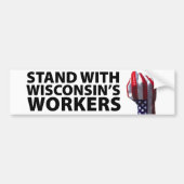 Wisconsin-protesten Bumpersticker (Voorkant)