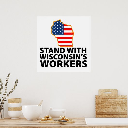 Wisconsin-protesten Poster (Keuken)