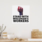Wisconsin-protesten Poster (Keuken)
