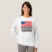Wisconsin-protesten T-shirt (Voorkant volledig)