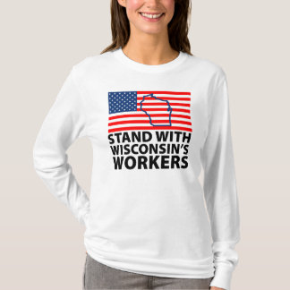 Wisconsin-protesten T-shirt