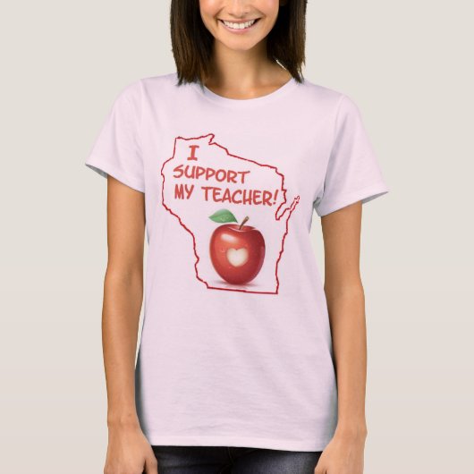 Wisconsin protestshirt t-shirt (Voorkant)