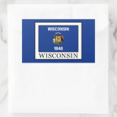 Wisconsin Rechthoekige Sticker (Tas)