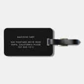 Wisconsin | Red & Black Buffalo Plaid Home State Bagagelabel (Achterkant horizontaal)