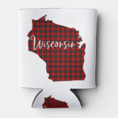 Wisconsin Red Pset State Matching Pajama Family Blikjeskoeler (Voorkant)