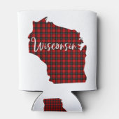Wisconsin Red Pset State Matching Pajama Family Blikjeskoeler (Achterkant)