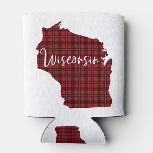 Wisconsin Red Pset State Matching Pajama Family Blikjeskoeler (Achterkant)