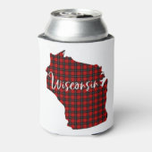 Wisconsin Red Pset State Matching Pajama Family Blikjeskoeler (Blikje Achterkant)