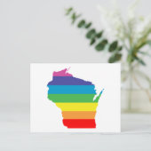 wisconsin-regenboog briefkaart (Staand voorkant)