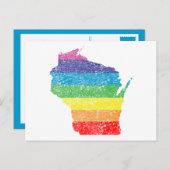 wisconsin-regenboog briefkaart (Voorkant / Achterkant)