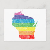 wisconsin-regenboog briefkaart (Voorkant)