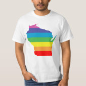 wisconsin-regenboog t-shirt (Voorkant)