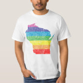 wisconsin-regenboog t-shirt (Voorkant)