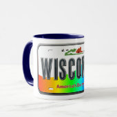 Wisconsin - Regenboogstaat Mok (Voorkant links)
