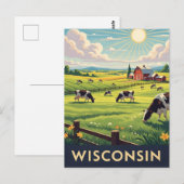  Wisconsin reizen Briefkaart (Voorkant / Achterkant)