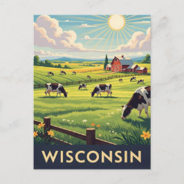  Wisconsin reizen Briefkaart