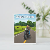 Wisconsin reizen briefkaart (Staand voorkant)
