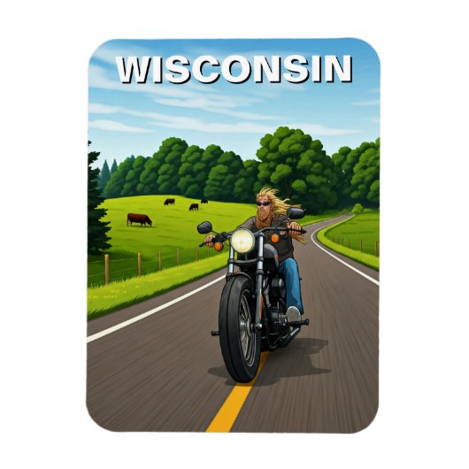 Wisconsin reizen magneet (Verticaal)