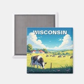 Wisconsin reizen magneet (Voorkant / Achterkant)