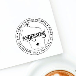 Wisconsin retouradres stempel zelf-inkt