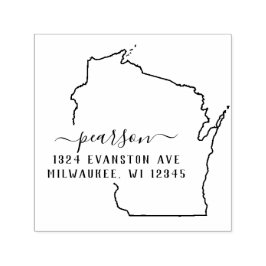 Wisconsin retouradres stempel zelf-inkt