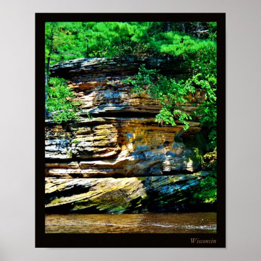 Wisconsin River Rocks Poster (Voorkant)