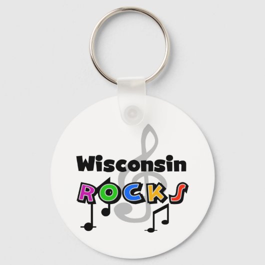 Wisconsin Rocks Sleutelhanger (Voorkant)