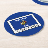 Wisconsin Ronde Kartonnen Onderzetter (Gebogen)