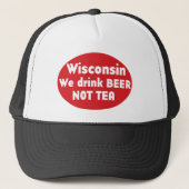 Wisconsin rood etiket trucker pet (Voorkant)