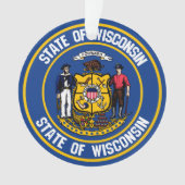 Wisconsin Round Emblem Ornament (voorkant)