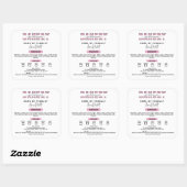 Wisconsin Roze Cottage Law Label Bakkerij Verpakki (Vel)