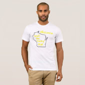 wisconsin ruikt de zuivellucht t-shirt (Voorkant volledig)