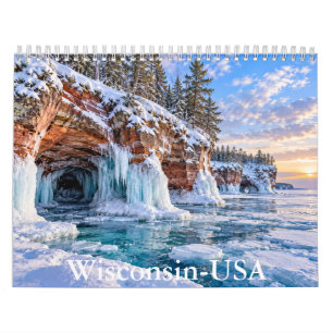 Wisconsin Schitterend Landschaps Kalender