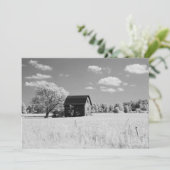 Wisconsin Schuur Foto Herdruk Kaart (Staand voorkant)