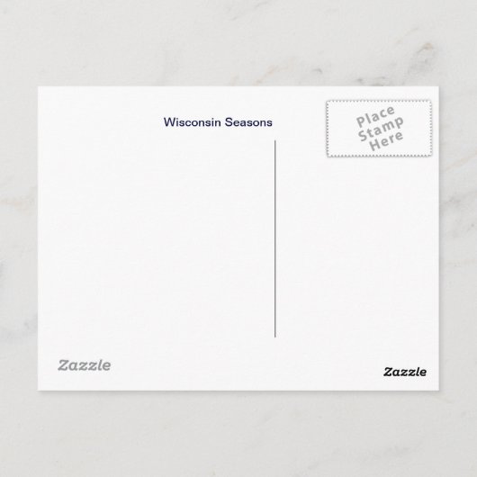 Wisconsin Seasons Briefkaart (Achterkant)