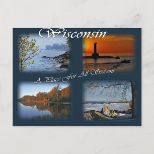 Wisconsin Seasons Briefkaart