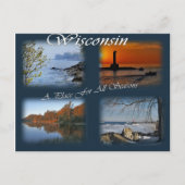 Wisconsin Seasons Briefkaart (Voorkant)