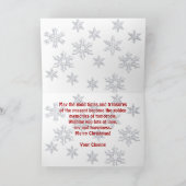 Wisconsin Seasons Greetings Lamp Snowflake Verse Feestdagen Kaart (Binnen)