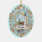 Wisconsin Shells Vuurtoren Ornament (Rechts)