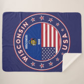Wisconsin Sherpa Deken (Voorkant (horizontaal))