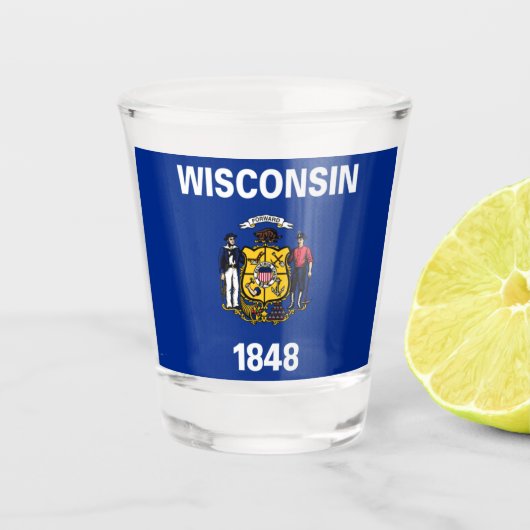 WISCONSIN SHOT GLAS (Voorkant)