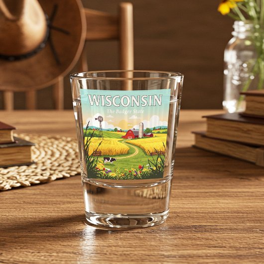  Wisconsin Shot Glas