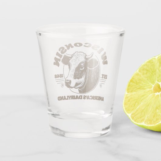 Wisconsin Shot Glas (Achterkant)