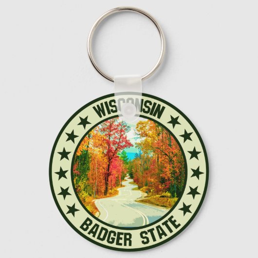 Wisconsin Sleutelhanger (Achterkant)