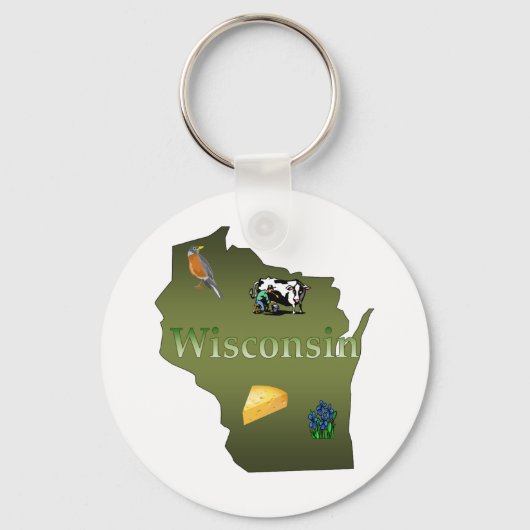 Wisconsin Sleutelhanger (Voorkant)