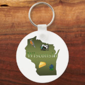 Wisconsin Sleutelhanger (Voorkant)