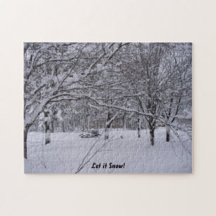 Wisconsin Sneeuw Scene Puzzel