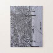 Wisconsin Sneeuw Scene Puzzel Legpuzzel (Verticaal)