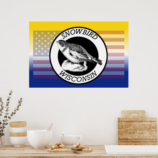 Wisconsin Snowbird Poster (Keuken)